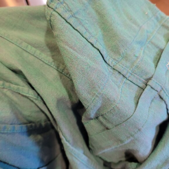 Gangotri Maxi Skirt Teal Turquoise Zari Embroidered Festival Gopi Style L Tall - Picture 9 of 10